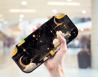 Niedliche Mond Sonne Celestial Art Switch Lite Hülle für NS Switch Lite, Schutzhülle, Geschenk für Ihn Sie