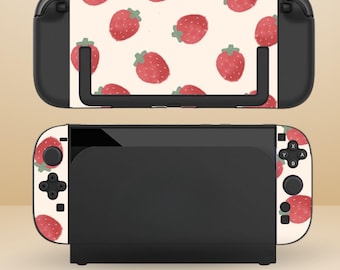 Nintendo Switch 2 2025/Switch用かわいいイチゴハードシェルケース