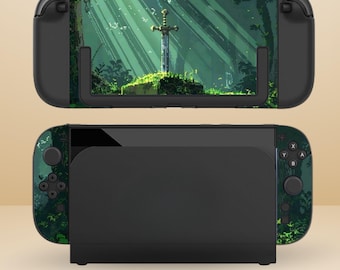 Cute Gaming Fanart Dockable Protective Switch Case for NS Switch 2 7.9", Switch/Switch OLED, Anti-Scratch, Shock-Absorption Shell Cover