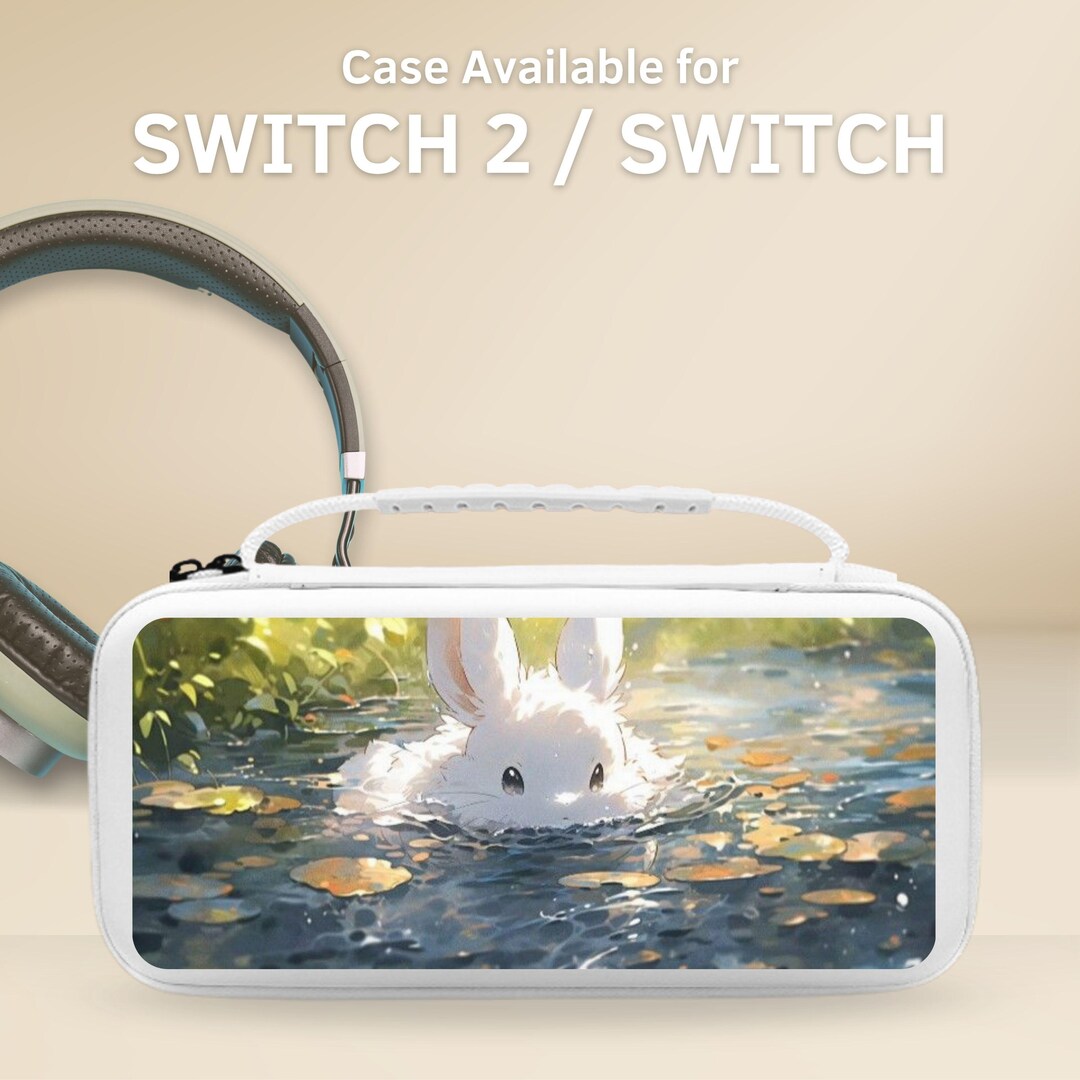 Rabbit Cartoon Carrying Switch Case Cover for Nintendo Switch 2 7.9 ...