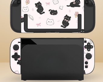 星空の森のそよ風猫ケース（Nintendo Switch 2用）、かわいい青い