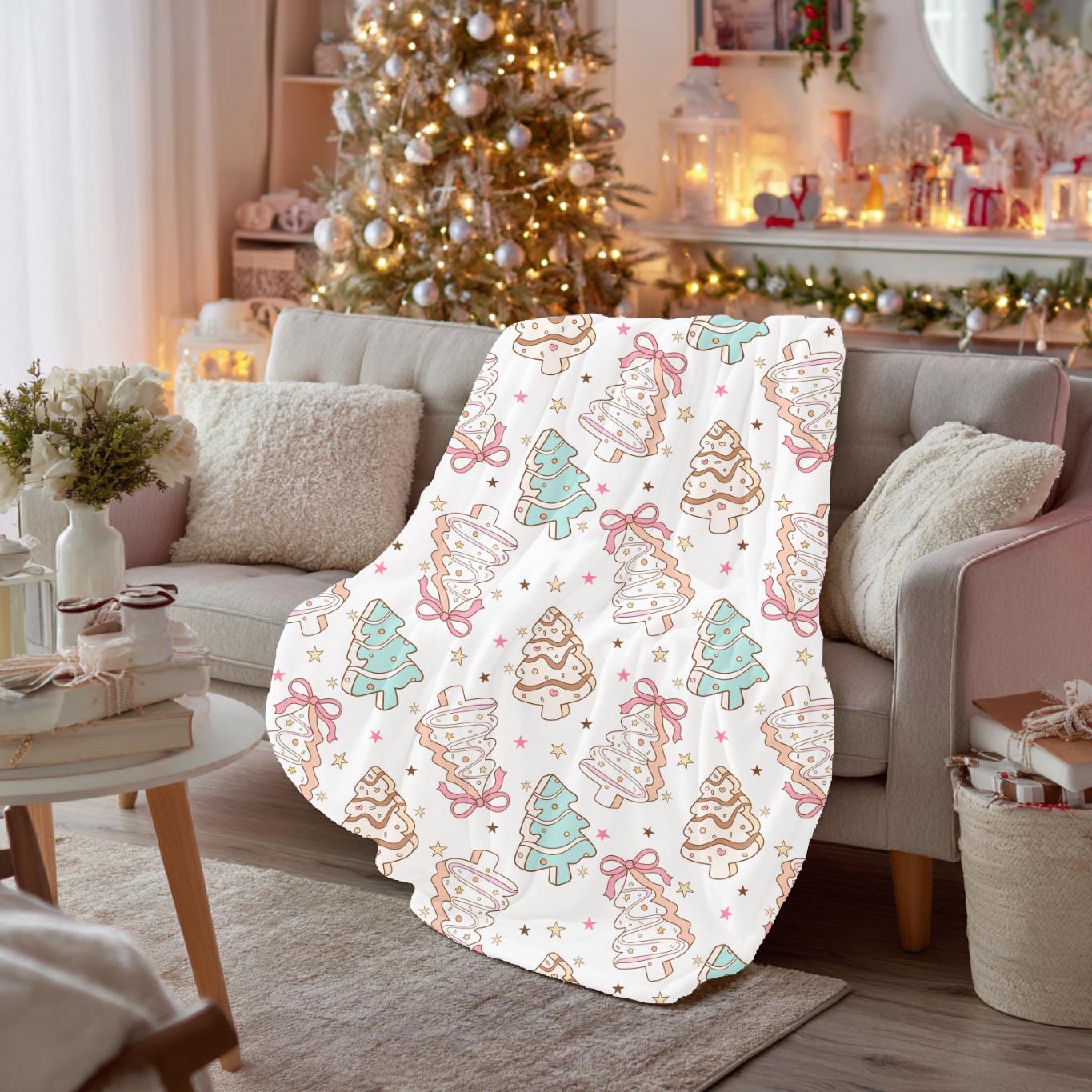 パーソナライズされたクリスマスツリーブランケット - ホリデーネーム