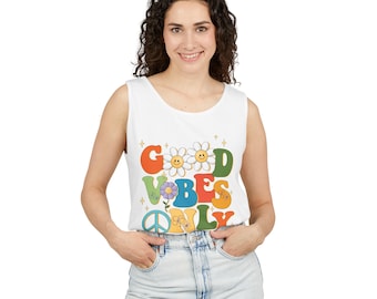 Unisex Garment-Dyed Tank Top(Enjoy summer with colorful tank top)