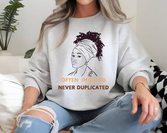 Black History-sweater: vaak geïmiteerd, nooit gedupliceerd | Afrocentrische kleding voor empowerment"