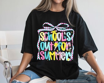 School's Out for Summer T-Shirt: Colorful End of Year Graphic Tee