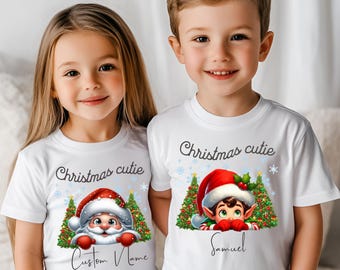 Personalized Christmas Kids Shirt, Christmas Name Shirt, Custom  Kids Christmas Shirt, Girls Name Christmas Shirt, Christmas Toddler shirts