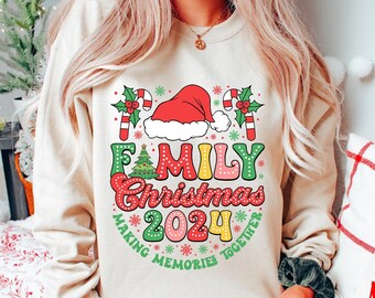 Personalized Family Christmas Shirt, Custom Christmas Family T-Shirt, Matching Holiday Shirts with Memorable Date, Family Christmas Outfit