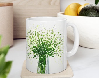 Minimalist Elegance: Ceramic Mug in Exquisite Artistic Simplicity - 11oz