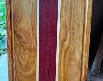 Canary/Maple/Purple Heart Cutting Board
