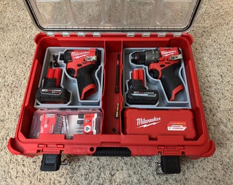Packout Inserts for the Milwaukee M12 Impact Driver and Hammer Drill Combo (Read Description)