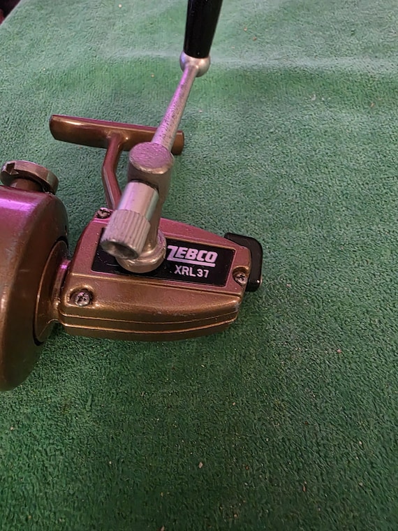 Zebco 1970's XRL37 Convertible Spinning Fishing Reel Adjustable
