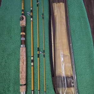 Vintage Fishing Rod With Case - Etsy Vintage Fishing Rod With Case - Etsy