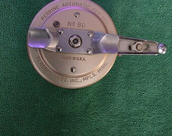 Moulinet Automatique De Pêche à La Mouche Perrine – Vintage, Fabriqué Aux USA