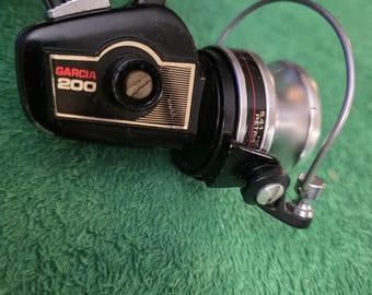Garcia 200 Rare model Vintage Spinning Fishing Reel Made in Japan.