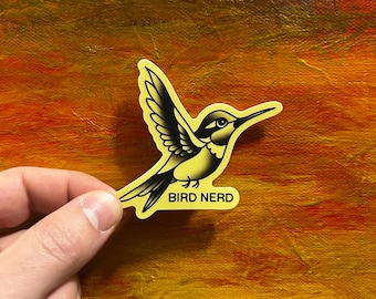 Bird Nerd Sticker | Waterproof Vinyl Decal