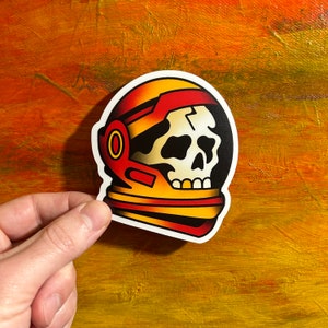 Dead Astronaut Tattoo Sticker | Waterproof Vinyl Decal