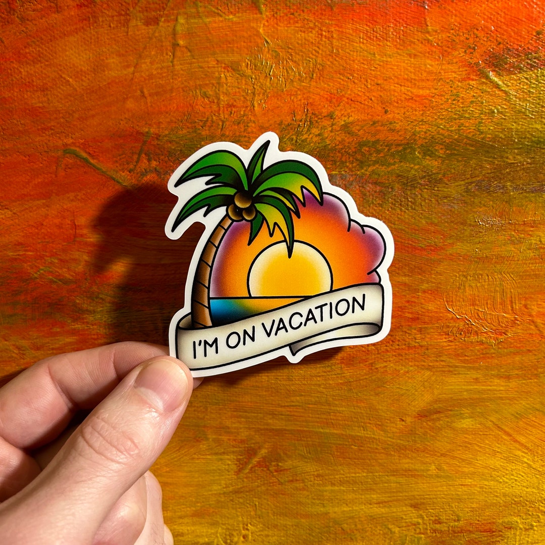 Hawaii Beach Laptop Sticker | Waterproof Vinyl Vacation Decal - Etsy Canada