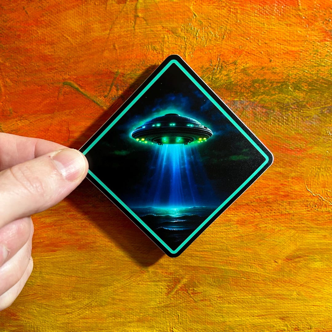 Unidentified Submerged Object Laptop Sticker | USO Navy Alien Sticker ...