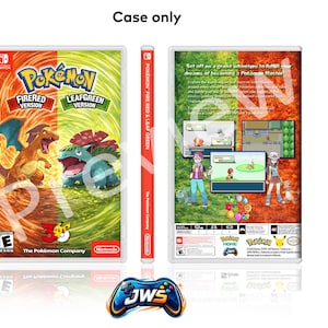 Pokémon LeafGreen & FireRed Nintendo Switch Custom Art Case