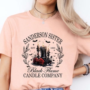 Anderson Sister Shirt, Black Flame Candle Company Tee, Witchy Halloween Shirt, Vintage Graphic T-Shirt, Funny Spooky Season Shirt