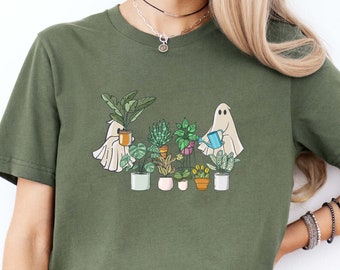 Ghost Plant Lady Shirt: Halloween Gardening Gift