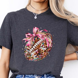 Football Mom Shirt: Coquette Game Day Tee