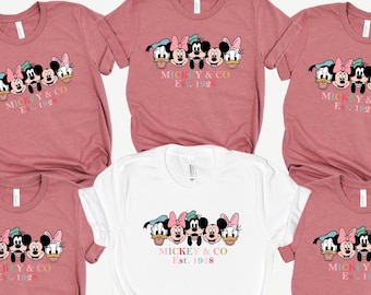 Retro Mickey & Co 1928 Shirt, Vintage Disney Shirt, Mickey And Co, Disneyworld Shirts, Family Mickey And Friends Shirt, Disney Family Shirt