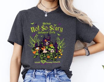 Mickey's Not So Scary Halloween Party Shirts, Disney Halloween Shirts, Mickey and Minnie Halloween Family Shirts, Halloween Shirt
