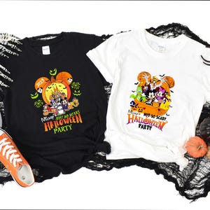 Disney Mickey&#39;s Not So Scary Halloween Party 2025 Shirts, Custom Halloween Family Matching Shirt, Disney Friends Halloween Shirts