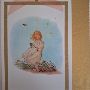 Mooie eenvoudige verjaardagskaart (Tasha Tudor)