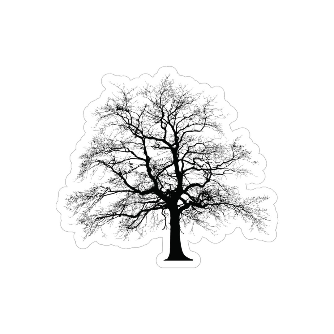 Tree Sticker/transparent Outdoor Stickers, Die-cut, 1pcs - Etsy