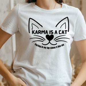 Karma Is A Cat Svg, Karma is a cat Swift SVG, Taylor Karma Digital, Trendy Svg, The Eras Tour, Cricut Cut File, Cat Shirt Png