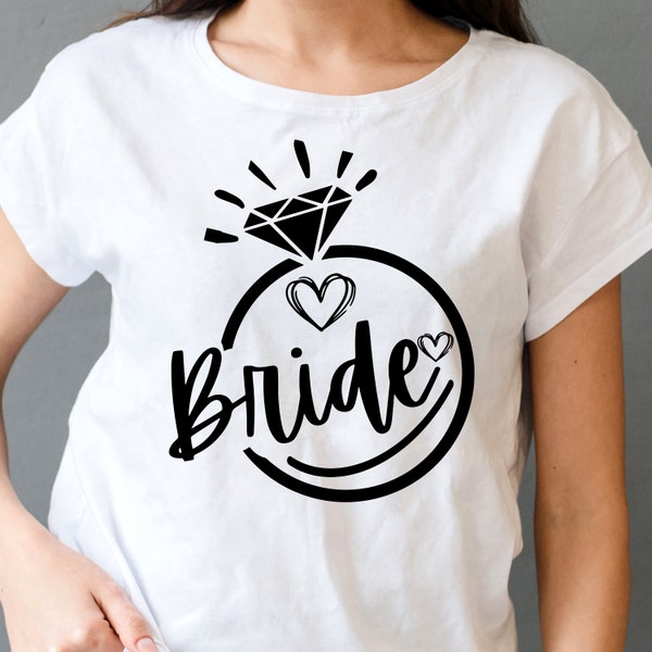 Bride Svg, Wedding Finger Svg, Vector Cut file for Cricut, Silhouette, Bride squad SVG, Bride Tribe svg, Sticker, Team Bride svg, Vinyl