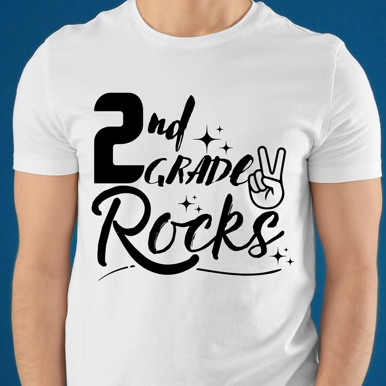 Second Grade Rocks Graphics 2nd Grade Rocks Svg, Rocks Svg, Grade Rocks Svg, 2nd Grade Svg, Second ...