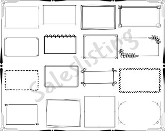 Rectangle Frame SVG Files, Border Svg, Frame Svg, Rectangle Logo Frame Svg, Rectangle Svg, Rectangle Cut File