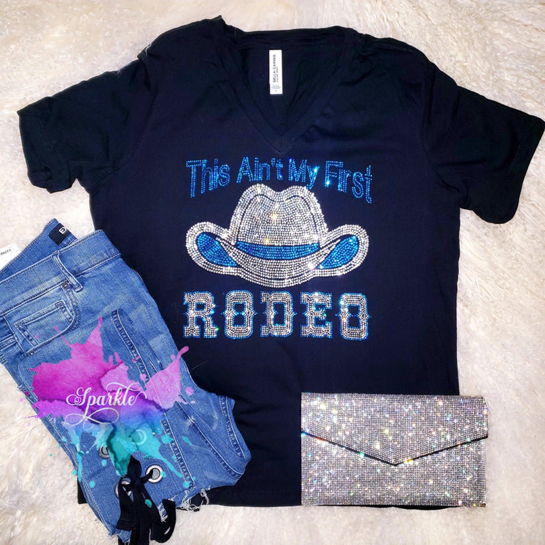 Texas Dallas Rodeo Rhinestone PLEASE READ DESCRIPTION Rhinestone Rodeo T-shirt: Bling Crystallized ...