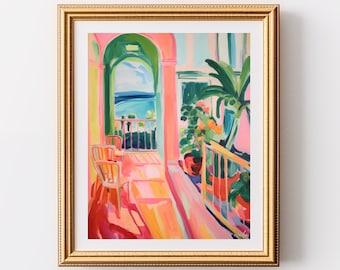 Matisse open window, Matisse collioure, Matisse wall art, Henri Matisse canvas, Matisse poster, mediterranean art print | 0200