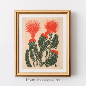 Mexico Wall Art, Cactus Wall Art, Vintage Wall Art, Boho Wall Decor, Cactus Print, DIGITAL DOWNLOAD, PRINTABLE Wall Art | 0139