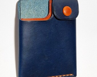 Super Leather Wallet Hitchback.  А handmade gift. Minimalist Wallet. Mini wallet