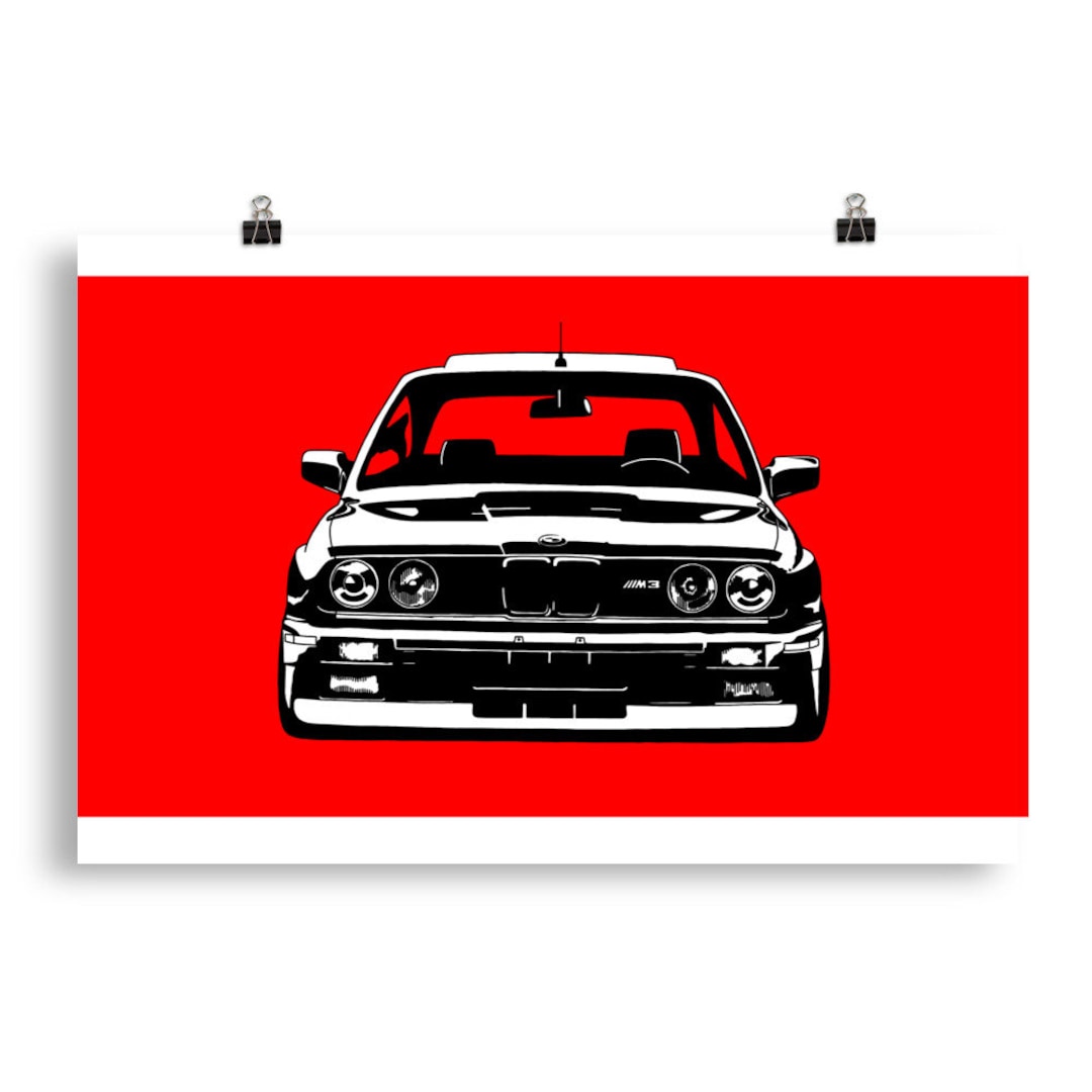 BMW E30 Motorsport Print on Classic Car Hang on Wall Poster Etsy