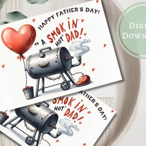 Tarjeta del Día del Padre imprimible, descarga digital, saludo, regalo para esposo/papá