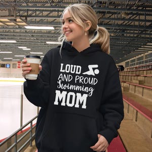 loud and proud swim mom proudful mom, trending sports game shirt, cute mom shirt, game day tee for mom, athletic mom shirt, loud and proud mom shirt, sports lover, proud mom shirt. sport hoodie sport sweatshirt sport t-shirt game day hoodie