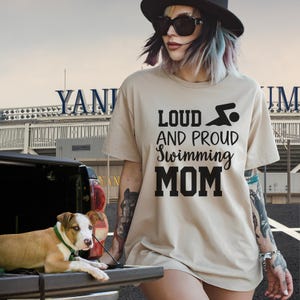 loud and proud swim mom proudful mom, trending sports game shirt, cute mom shirt, game day tee for mom, athletic mom shirt, loud and proud mom shirt, sports lover, proud mom shirt. sport hoodie sport sweatshirt sport t-shirt game day hoodie