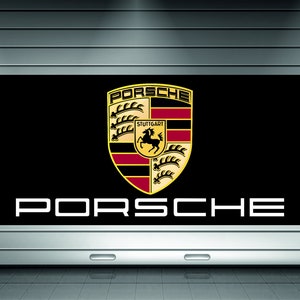 Motorsport decals and 'PORSCHE' decorative side logos - Motorsport