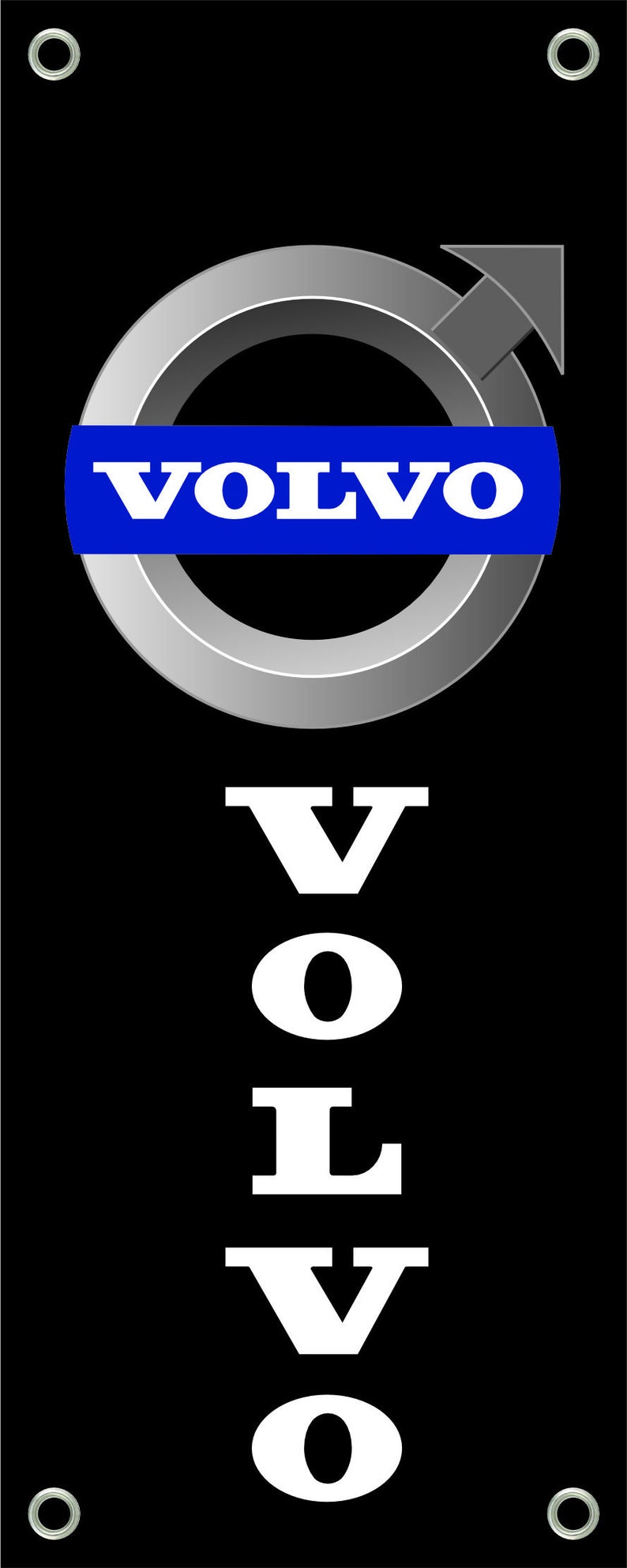 Volvo Logo Banner Vinyl, Garage Sign,office or Showroom, Flag, Racing ...