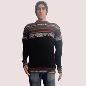 Black alpaca sweater mens and womens, alpaka pullover Peru / alpaca sweater mens/ alpaka strickjacke Peru/ Peruvian alpaca sweaters for sale