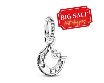 Lucky Horseshoe Charm, Charms für Armband, Mädchen baumeln Charm, Patronus Charm, beste Geschenke für Geburtstag