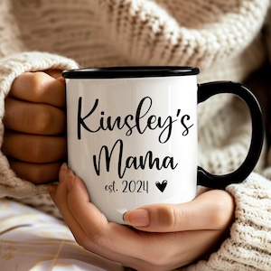 Mama mug, custom gift for mom, New mom gift, new parent gift, personalized coffee cup, mothers day gift, gift idea for her, mama coffee mug