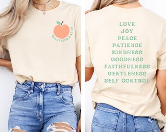 Fruit of the Spirit  Galations Shirt, Christian T-shirt, Bible Verse Tee, Christian Apparel, Gift for Jesus Lover, Christian Clothing