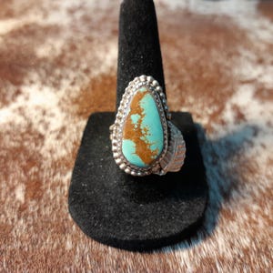 Ostern Blauer Türkis Ring - Größe 54